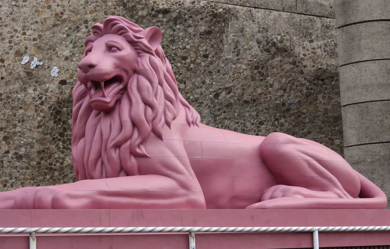 Le Lion de Belfort au pied de la citadelle